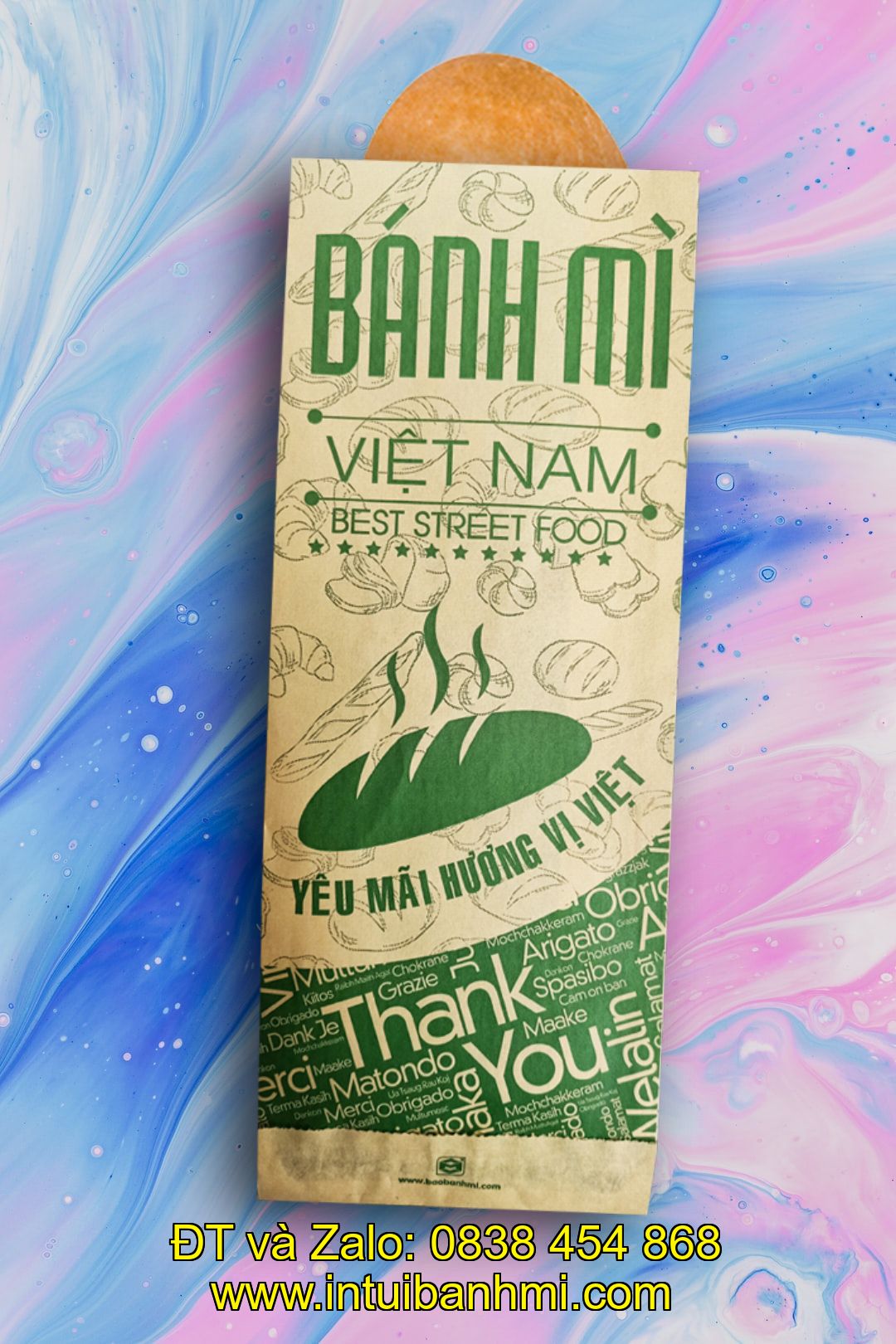 Bảng báo giá in ấn bao bì đựng bánh mì tốt, uy tín