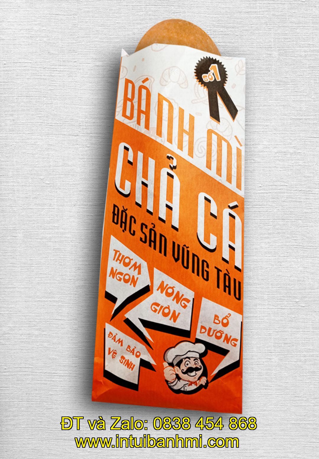 Bảng báo giá in ấn túi giấy đựng bánh mì