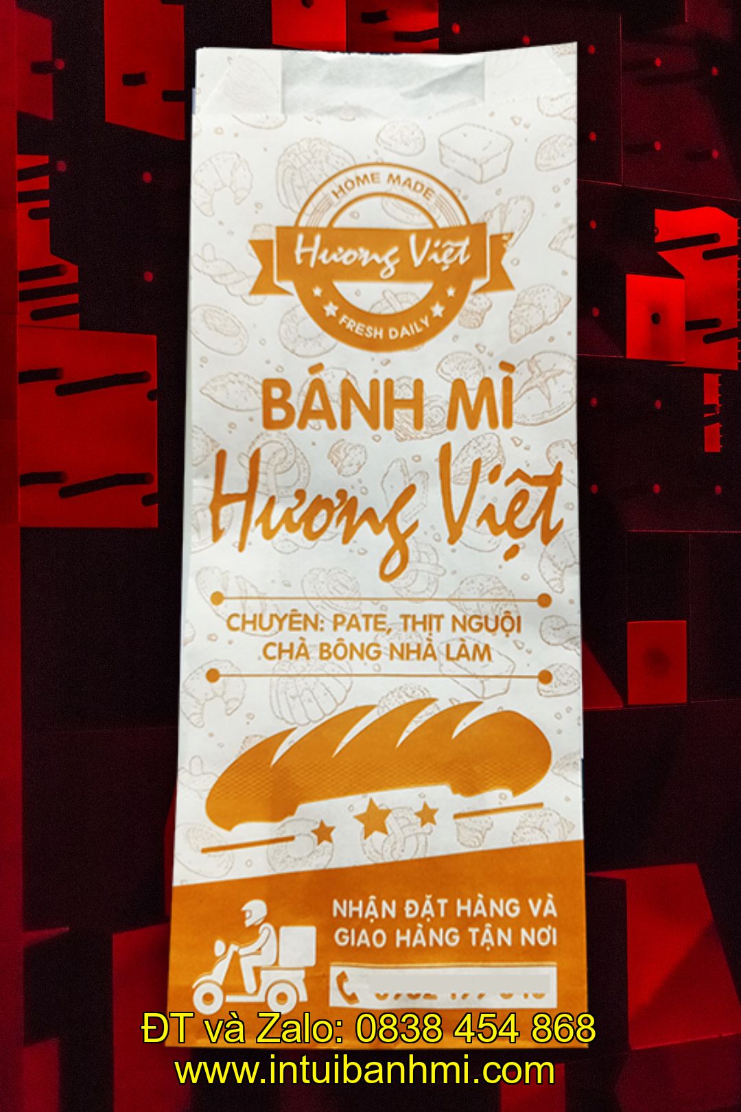Bảng giá in túi đựng bánh mì chất lượng, uy tín