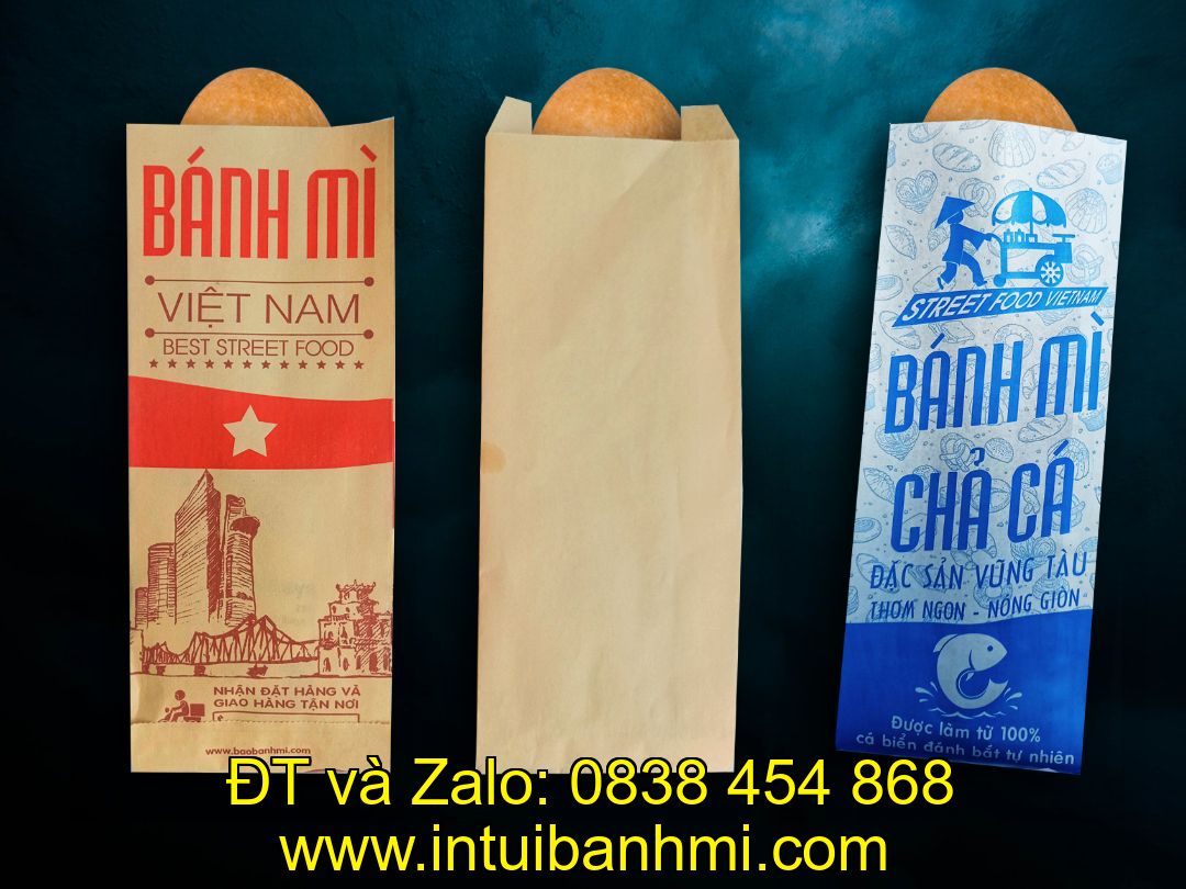 Bao bì giấy bánh mì dễ dàng quảng bá thương hiệu cửa hàng