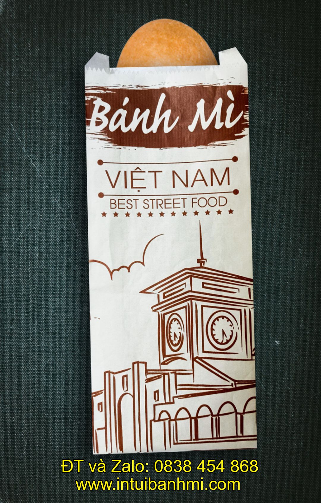 Bước cuối - chỉnh sửa bao bì bánh mì và chuyển đến tay khách hàng