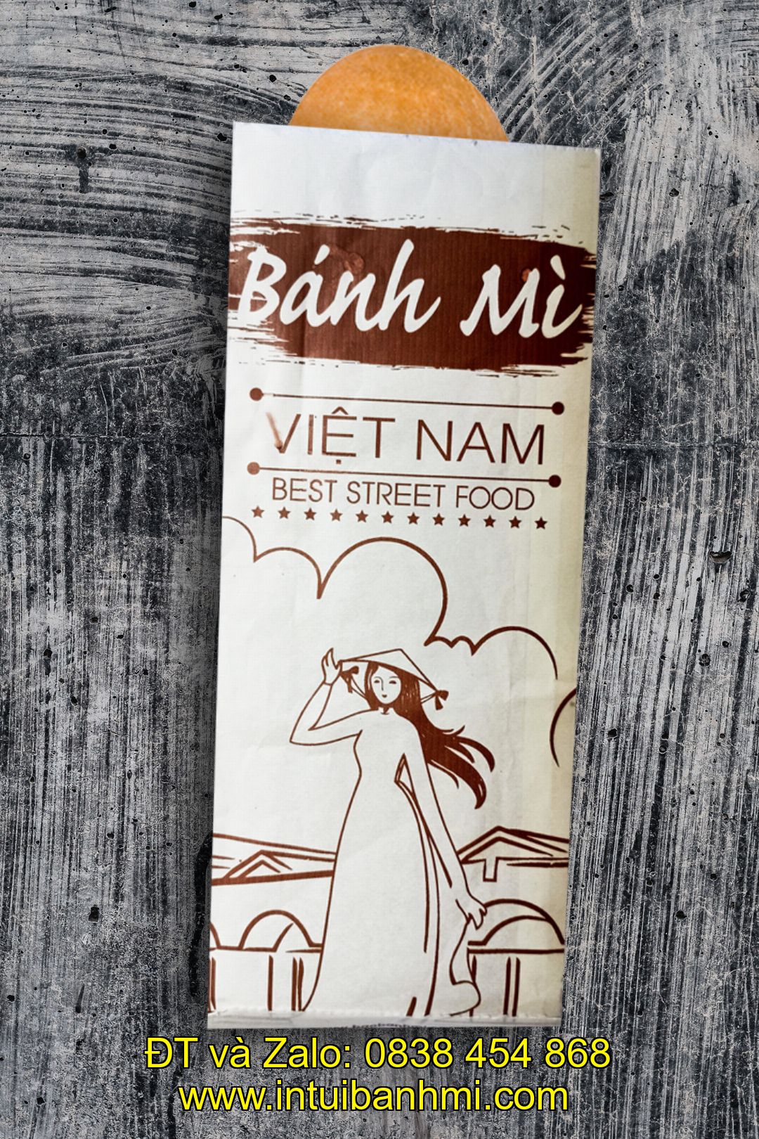 Bước cuối - chỉnh sửa túi bánh mì và chuyển đến tay khách hàng