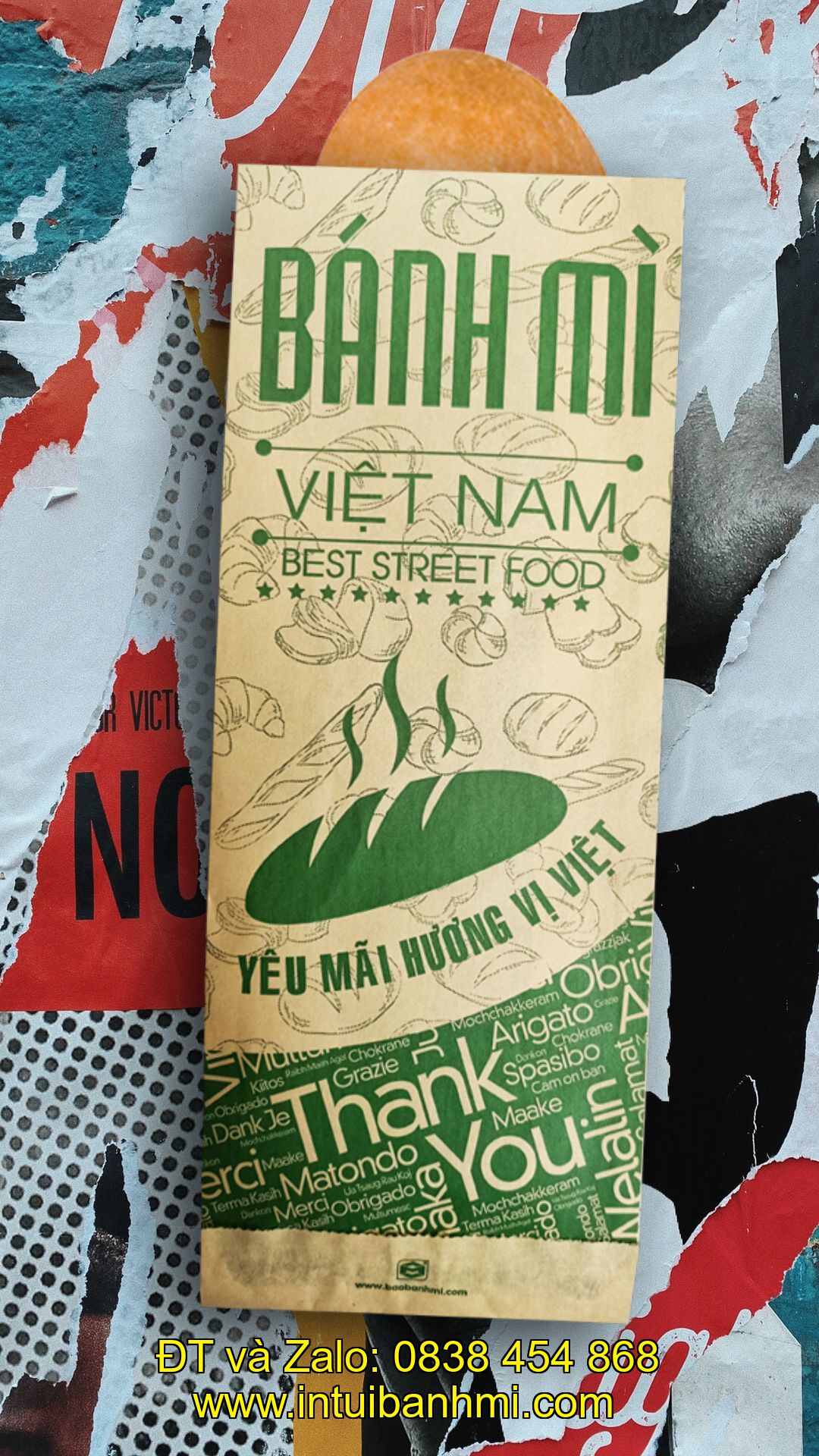 Bước một - chuẩn bị nguyên vật liệu in túi bánh mì