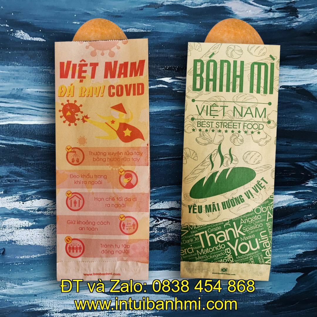 Các cửa hàng in túi làm bằng giấy đựng bánh mì gần Ninh Thuận