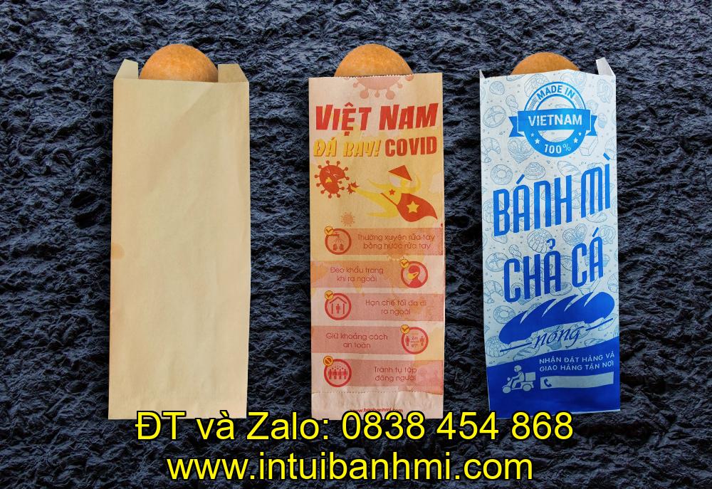 Các mặt của túi giấy bánh mì