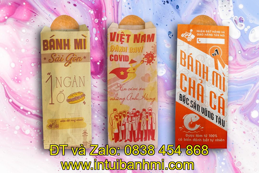 Các mặt của túi giấy bánh mì