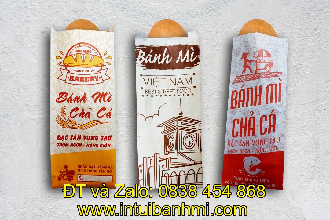 Các mặt của túi giấy bánh mì