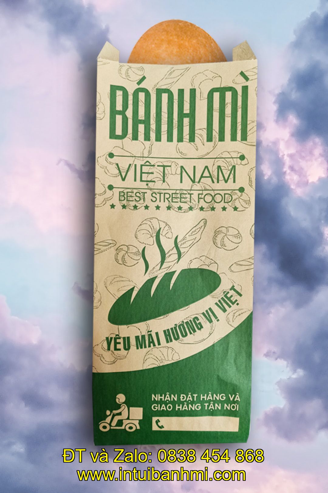 Chọn cơ sở in túi giấy đựng bánh mì trực tiếp, không qua trung gian