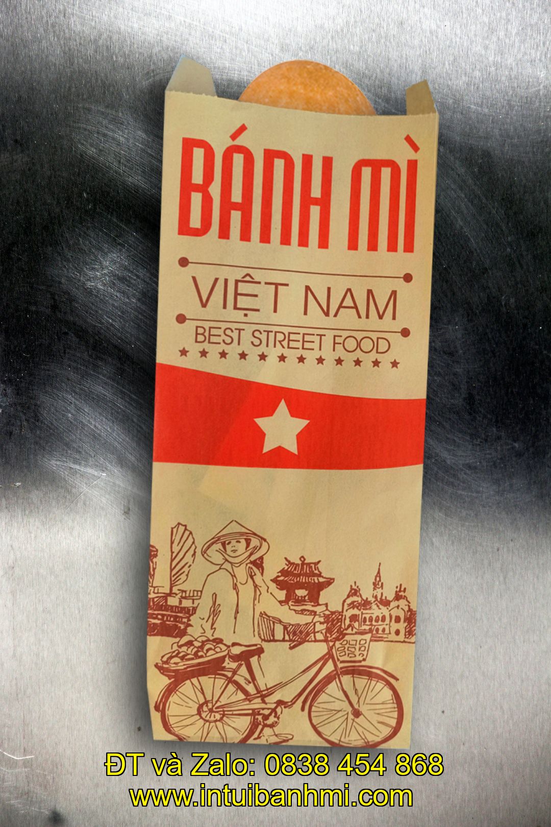 Cơ sở in túi bánh mì hoa cúc tại Bến Tre