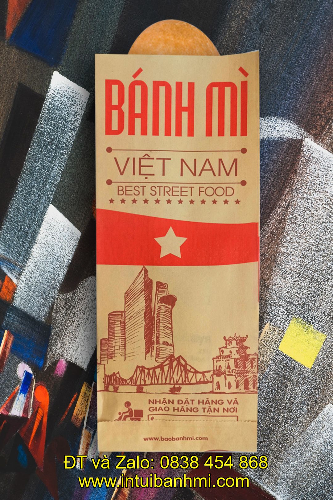 Cơ sở in túi đựng bánh mì hoa cúc tại Quảng Bình