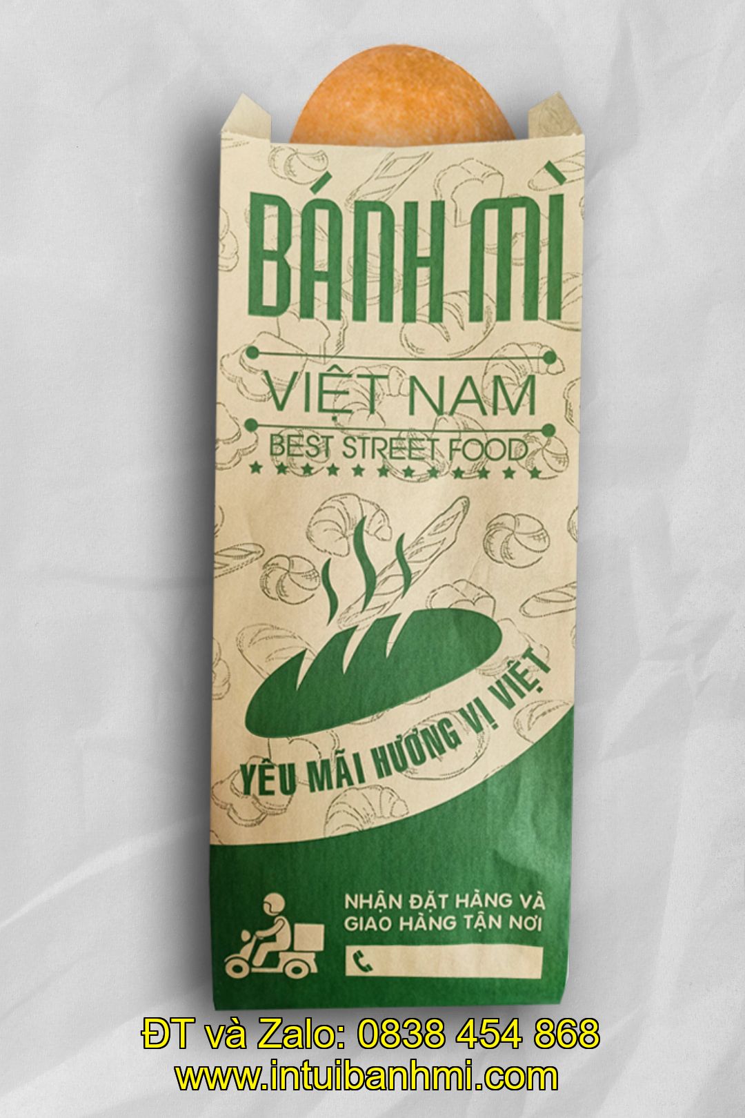 Công dụng khi sử dụng túi giấy kraft đựng bánh mì