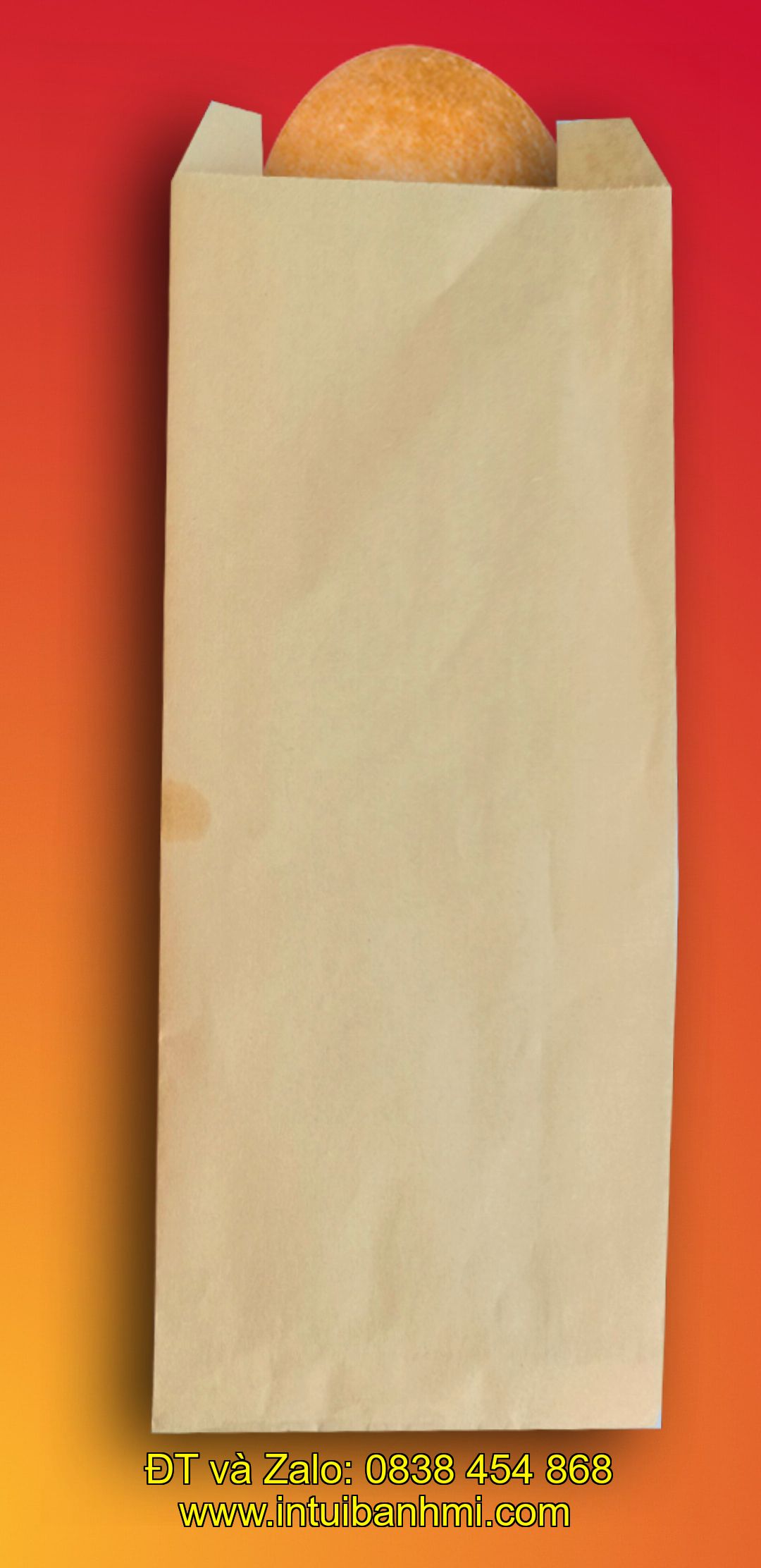 Công tác đặt mua bao bì giấy chứa bánh mì tại binhthuan.intuibanhmi.com