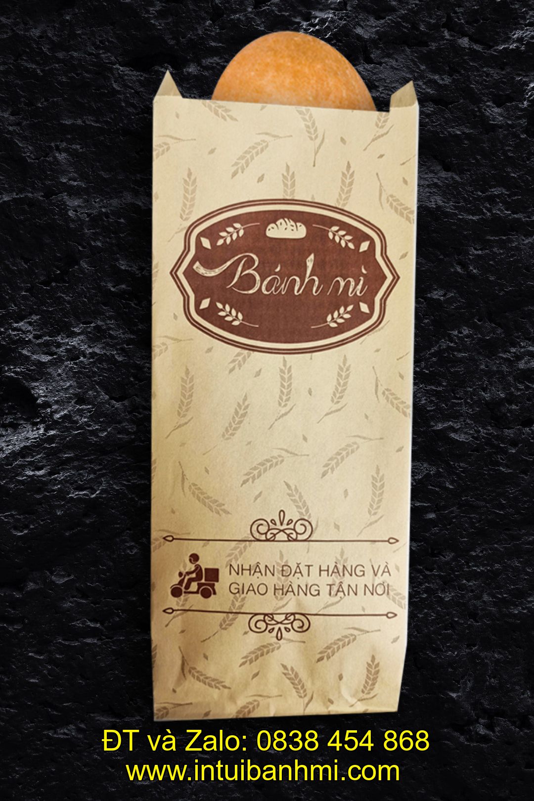 Cửa hàng bán túi giấy xi măng kraft đựng bánh mì rẻ đẹp tại Quảng Ngãi
