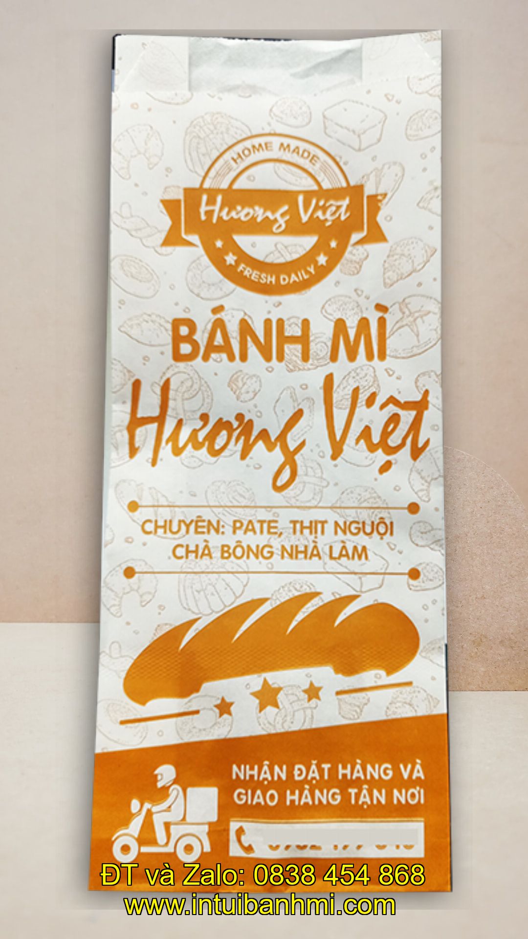 Cửa hàng chế tạo các loại túi giấy bao bì bánh mì chất lượng hiện tại
