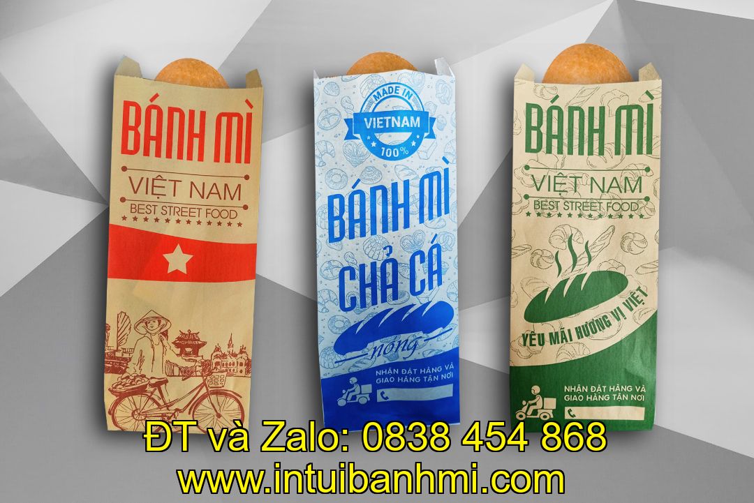 Địa chỉ in ấn túi làm bằng giấy đựng bánh mì ở Trà Vinh