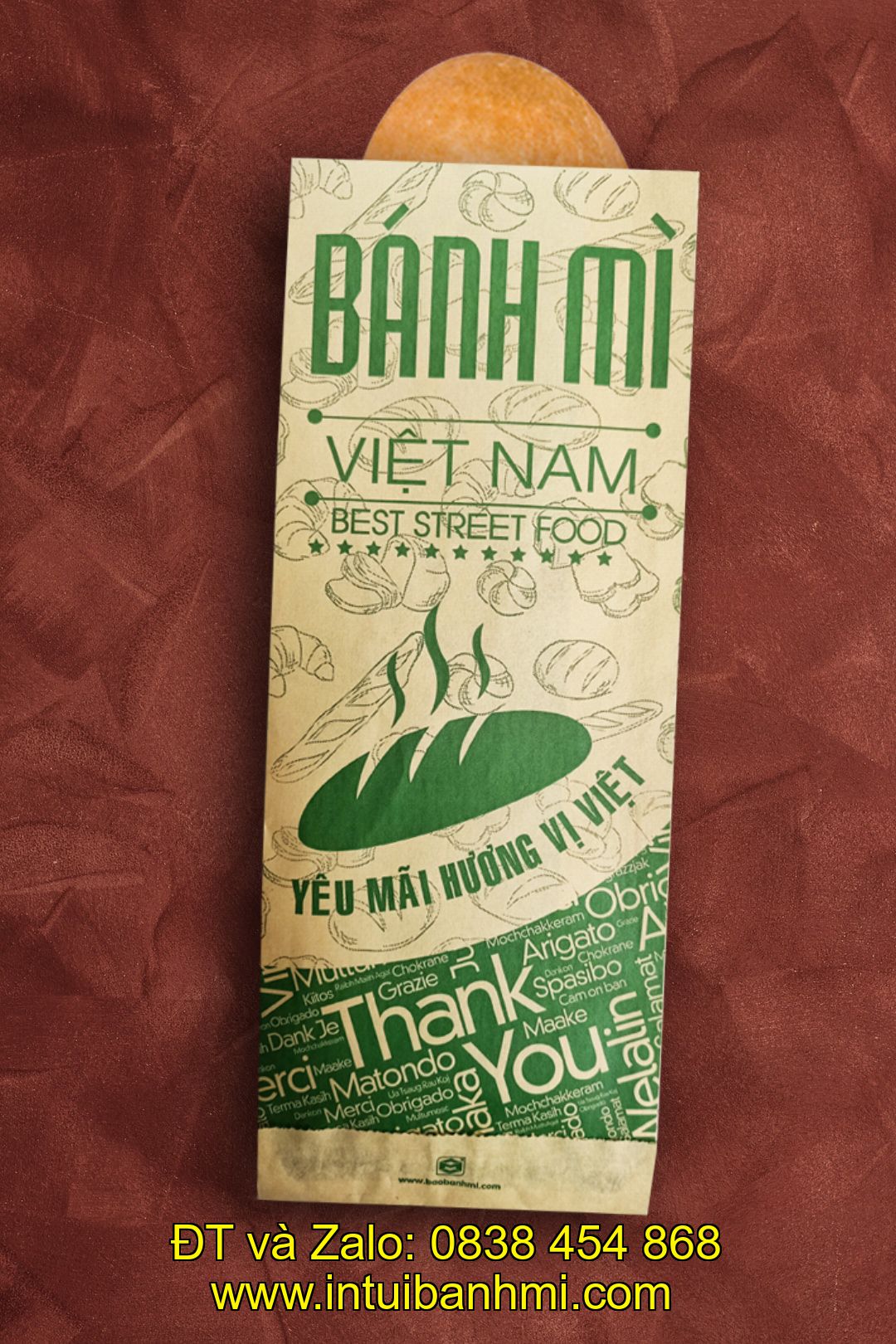 Địa điểm in bao bì bánh mì hoa cúc tại Bến Tre