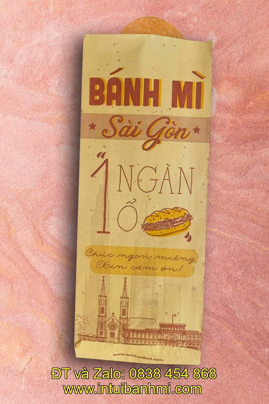 Địa điểm in túi giấy kraft đựng bánh mì tại Trà Vinh