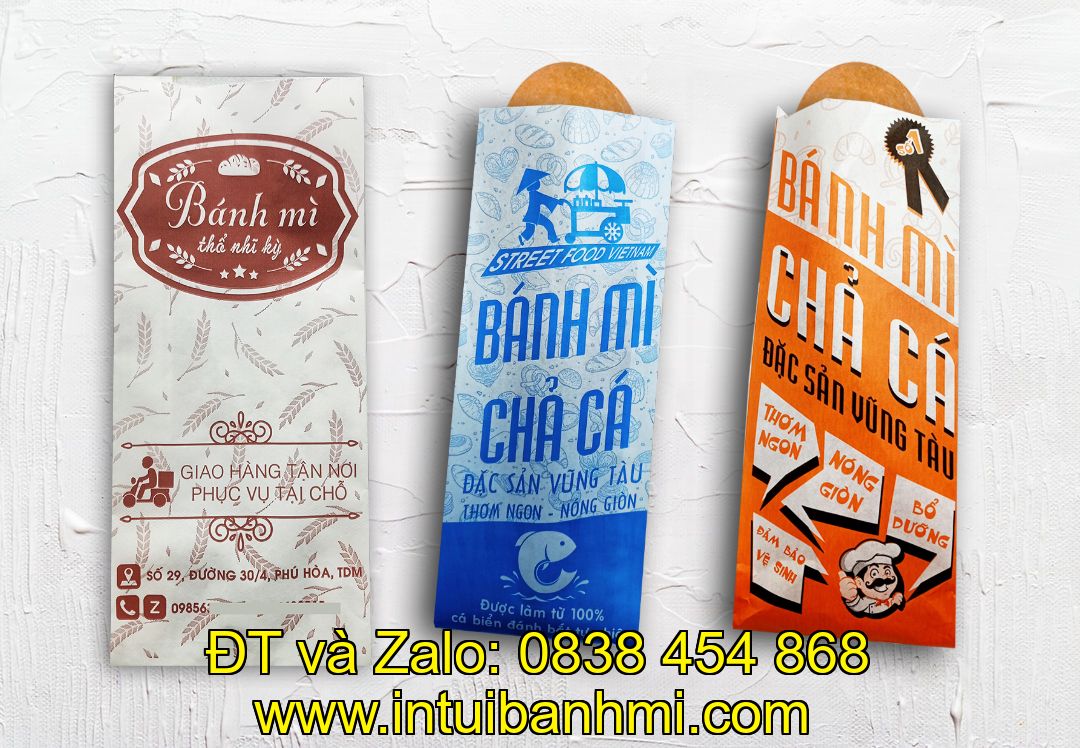 Địa điểm in túi làm bằng giấy kraft đựng bánh mì tại Lâm Đồng