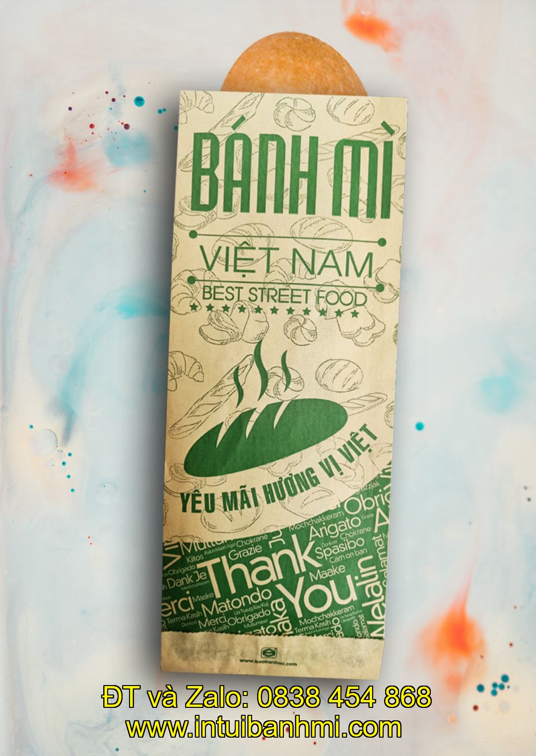 Địa điểm mua được những chiếc bao bì bánh mì hoa cúc