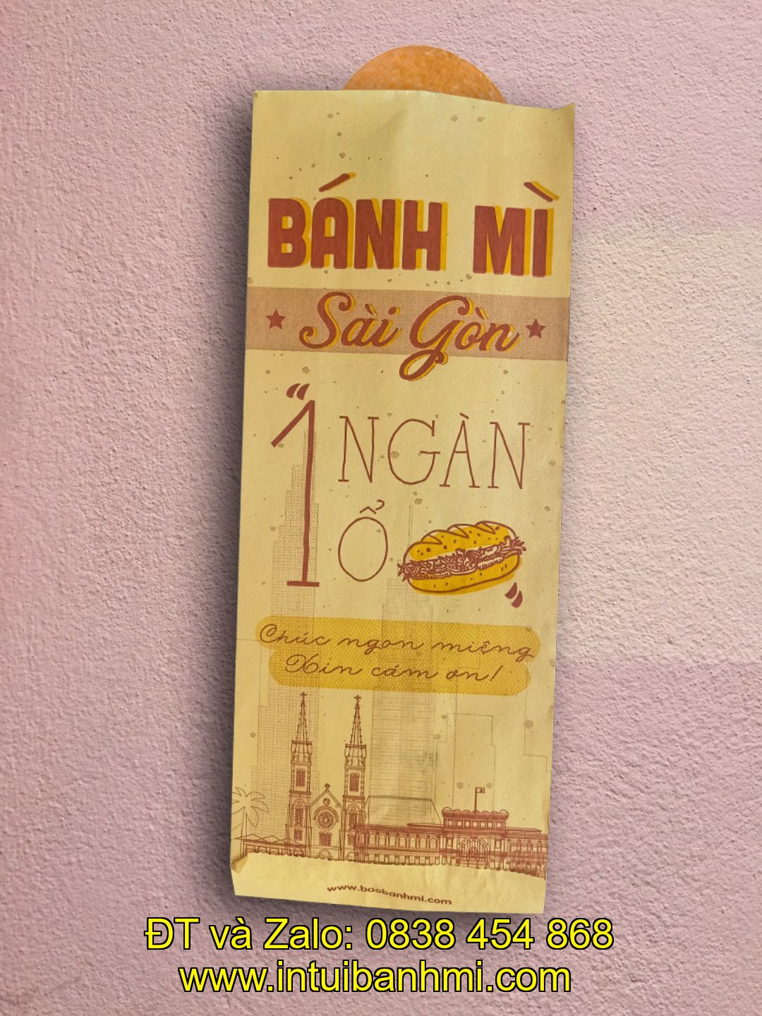 Giai đoạn cuối - chỉnh sửa bao bì bánh mì và chuyển đến tay khách hàng