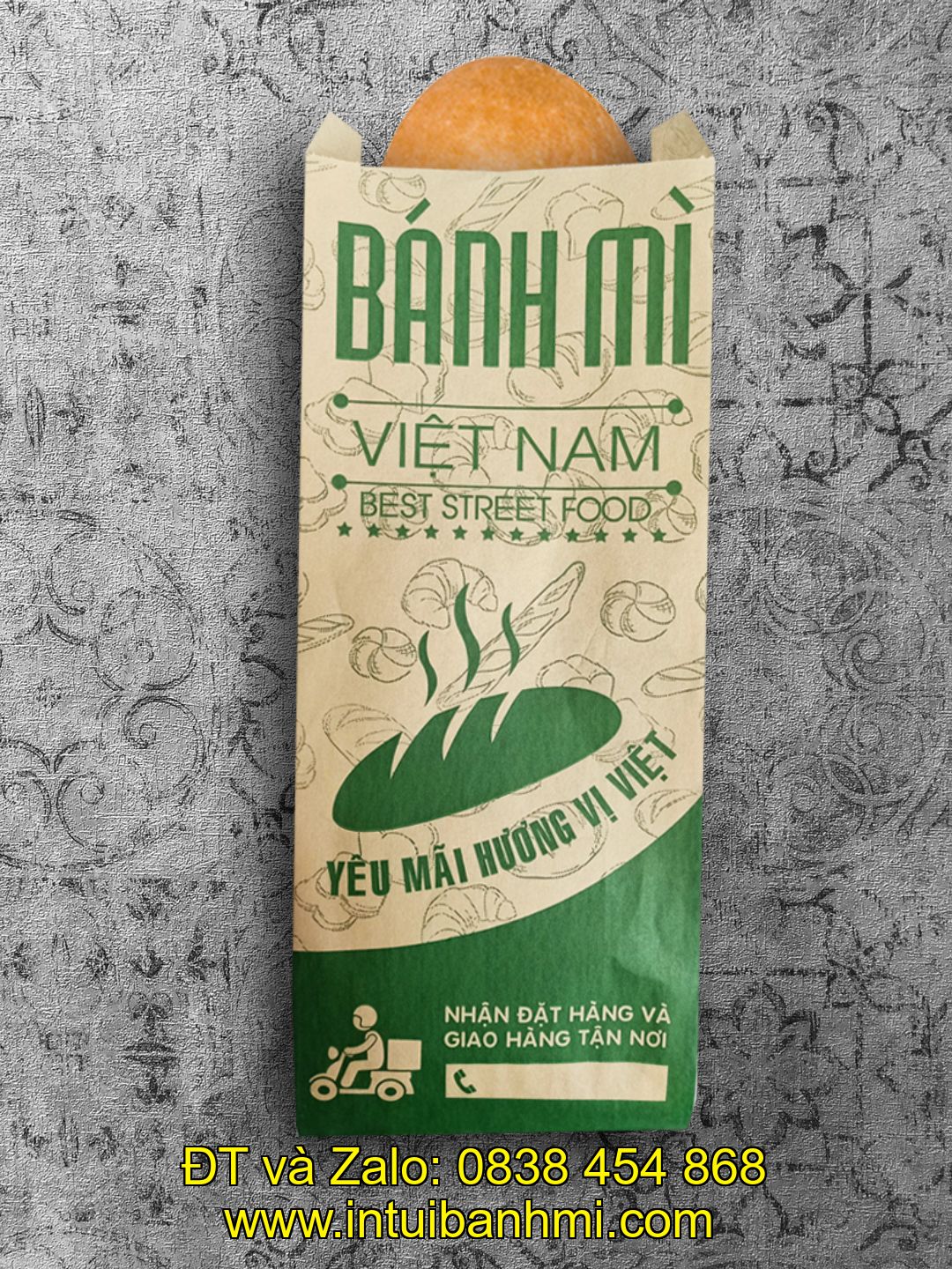 Giai đoạn cuối - chỉnh sửa túi bánh mì và giao đến tay khách hàng