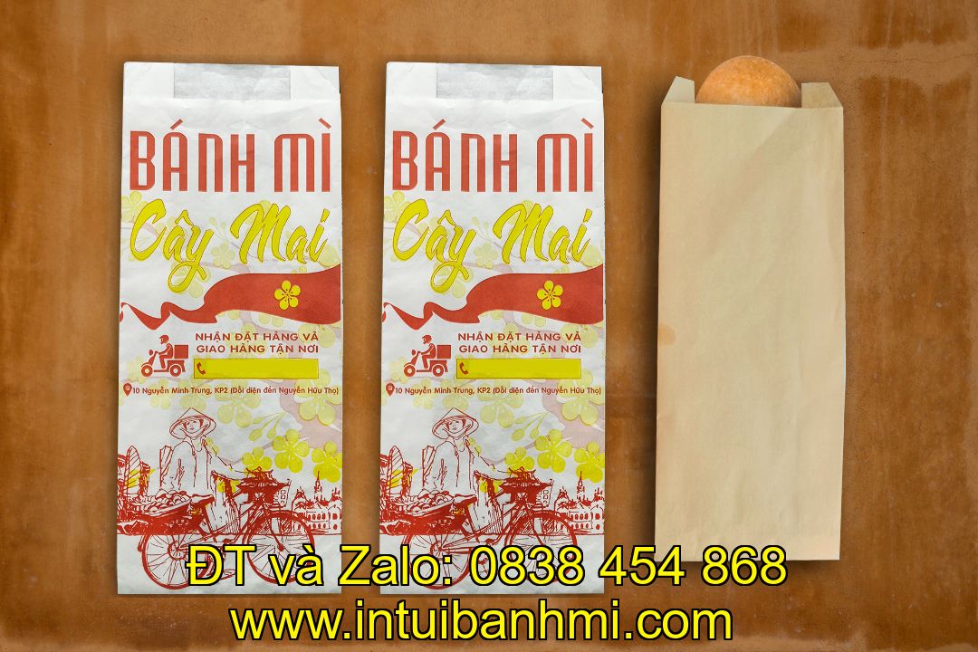 Giai đoạn cuối - chỉnh sửa túi đựng bánh mì và giao đến tay khách hàng