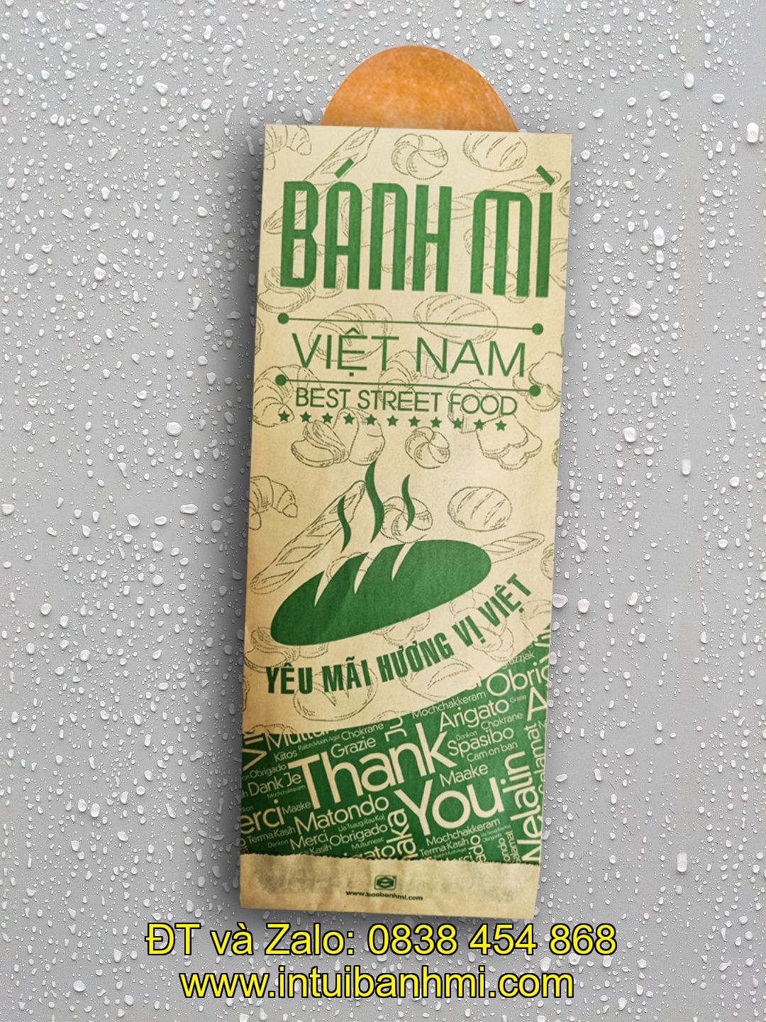 Giai đoạn một - chuẩn bị nguyên vật liệu in túi đựng bánh mì