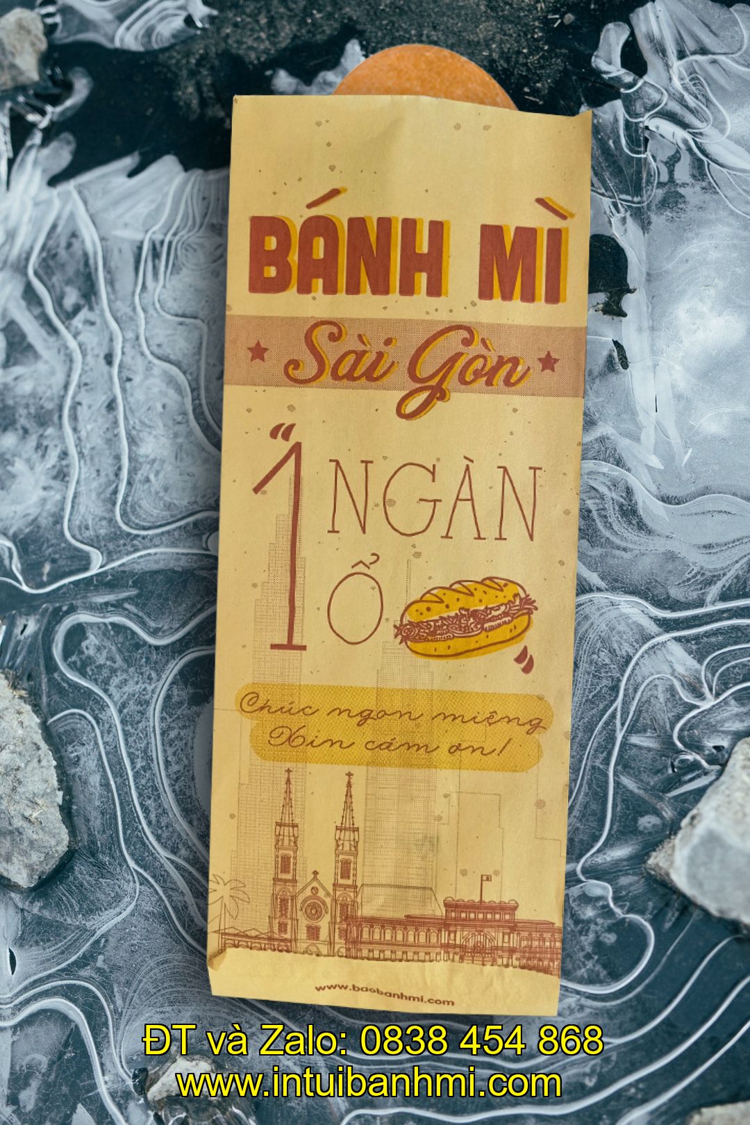 Hình dạng, mẫu mã khi in ấn túi bánh mì