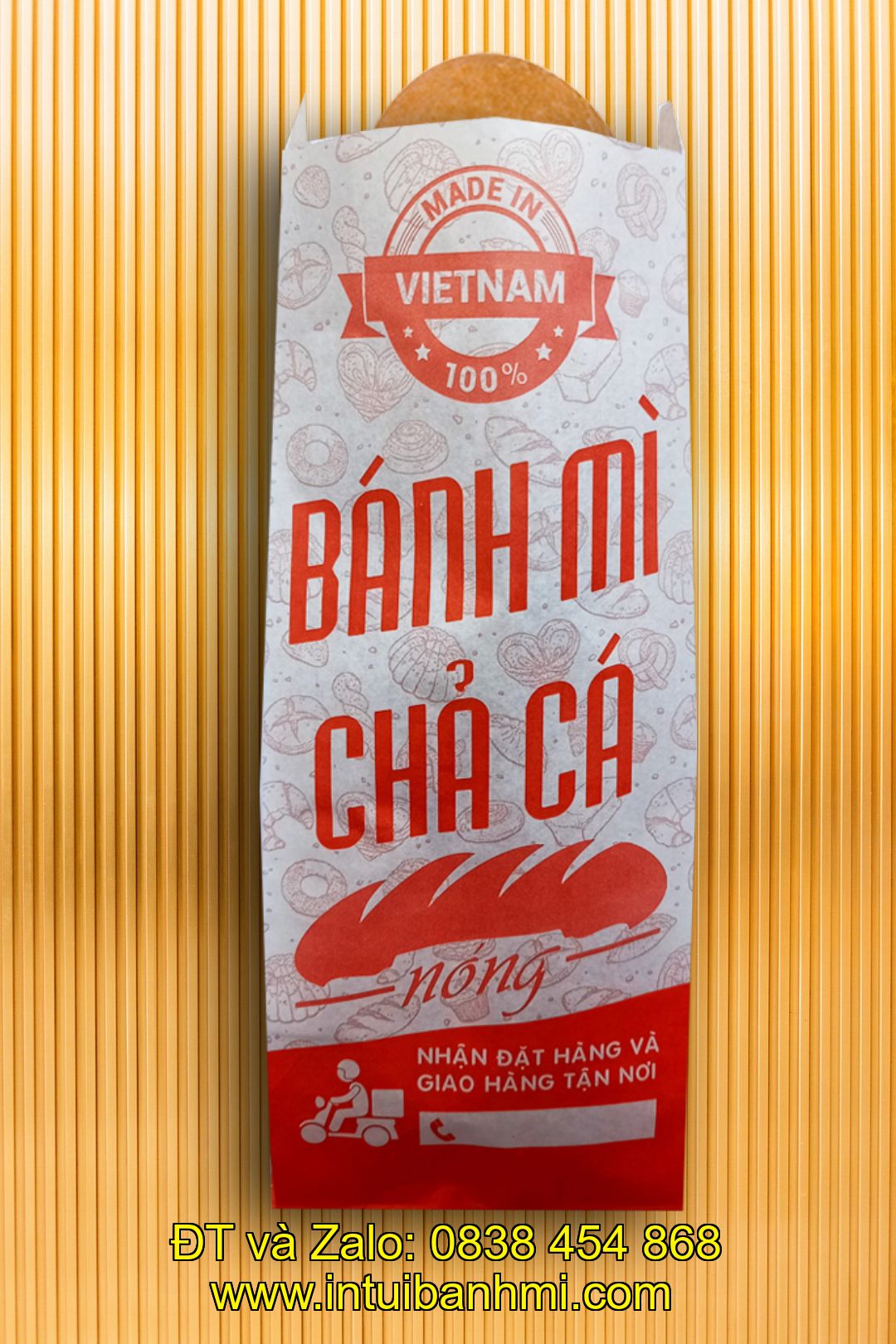 Hình dạng, mẫu mã khi in ấn túi đựng bánh mì