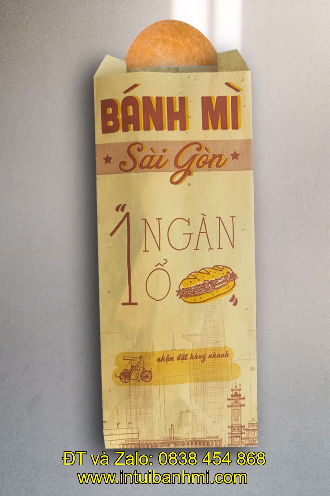 Hình dạng, mẫu mã khi in túi bánh mì