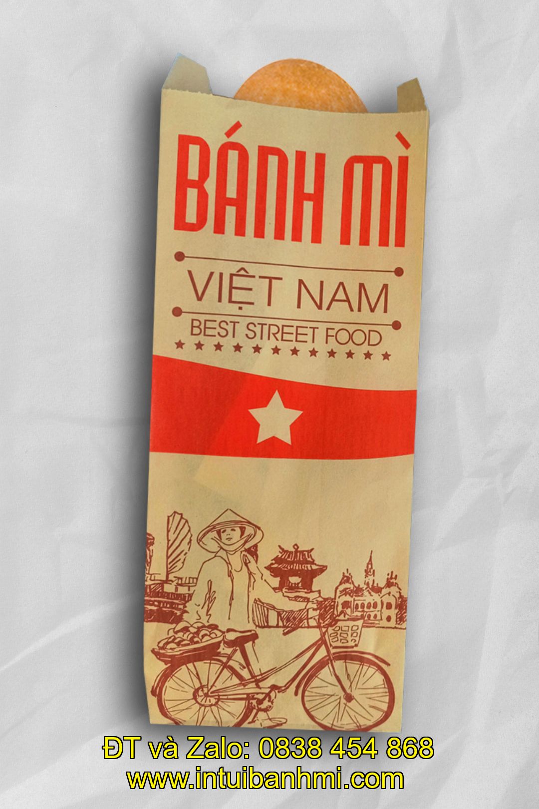 Hình dạng, thiết kế khi in túi đựng bánh mì