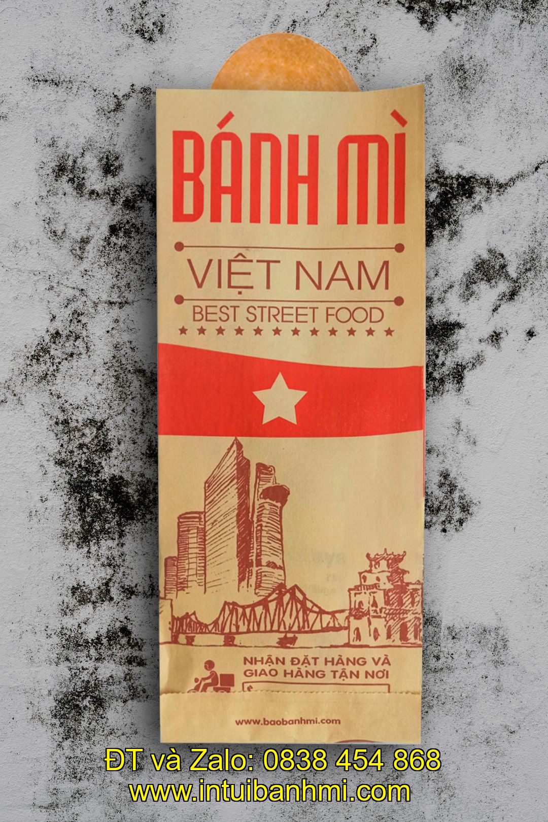 In ấn bao bì giấy Kraft bánh mì nhanh và chất lượng ở Phú Yên