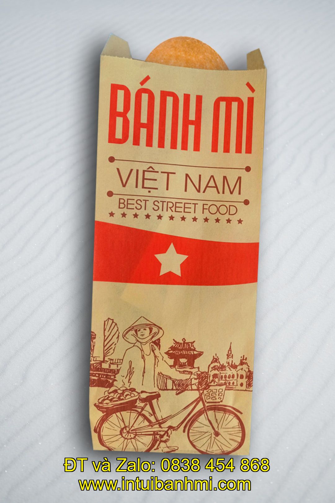 In ấn bao đựng bánh mì đẹp mắt, giá rẻ tại phuyen.intuibanhmi.com