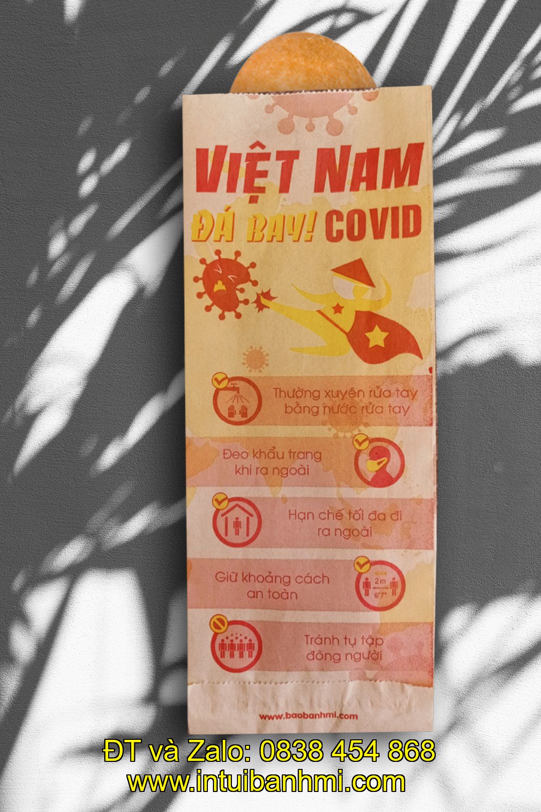 In ấn túi bánh mì bắt mắt, chi phí rẻ tại intuibanhmi.com