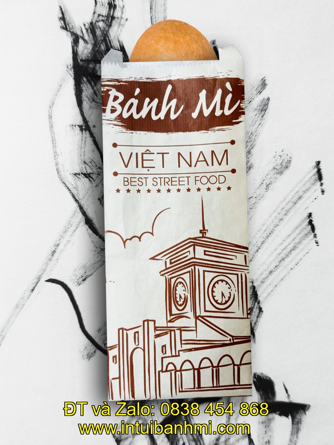 In ấn túi giấy Kraft bánh mì nhanh và chất lượng ở Long An