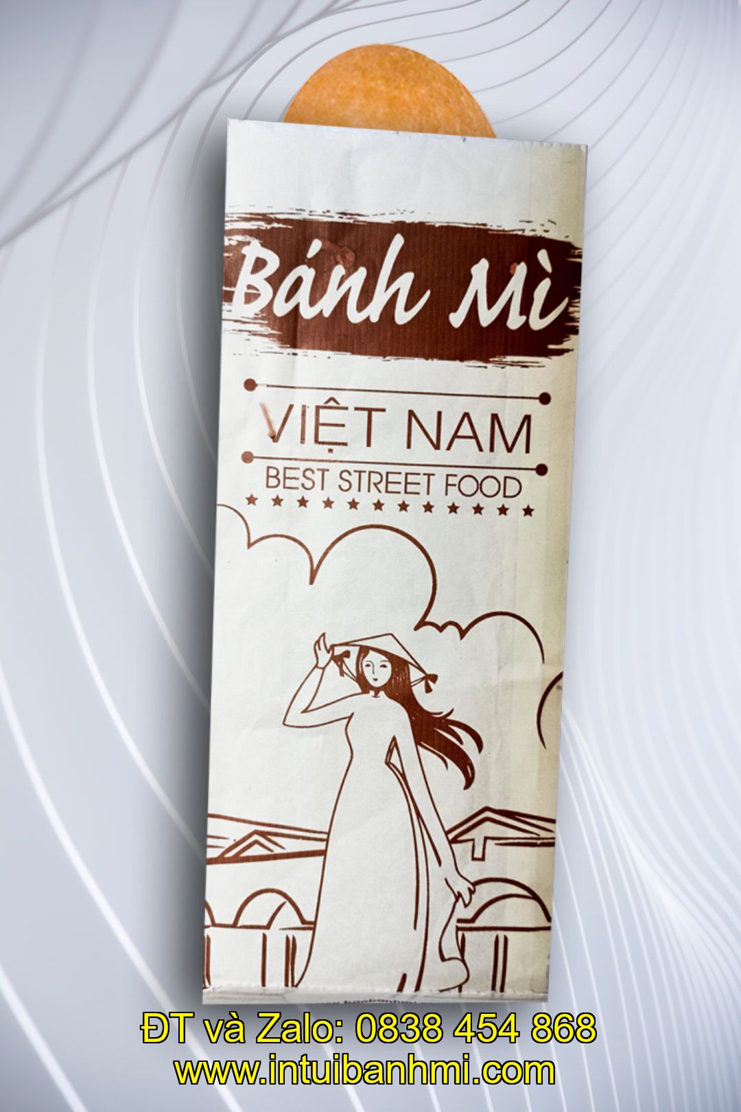 In bao đựng bánh mì hấp dẫn, giá rẻ tại intuibanhmi.com