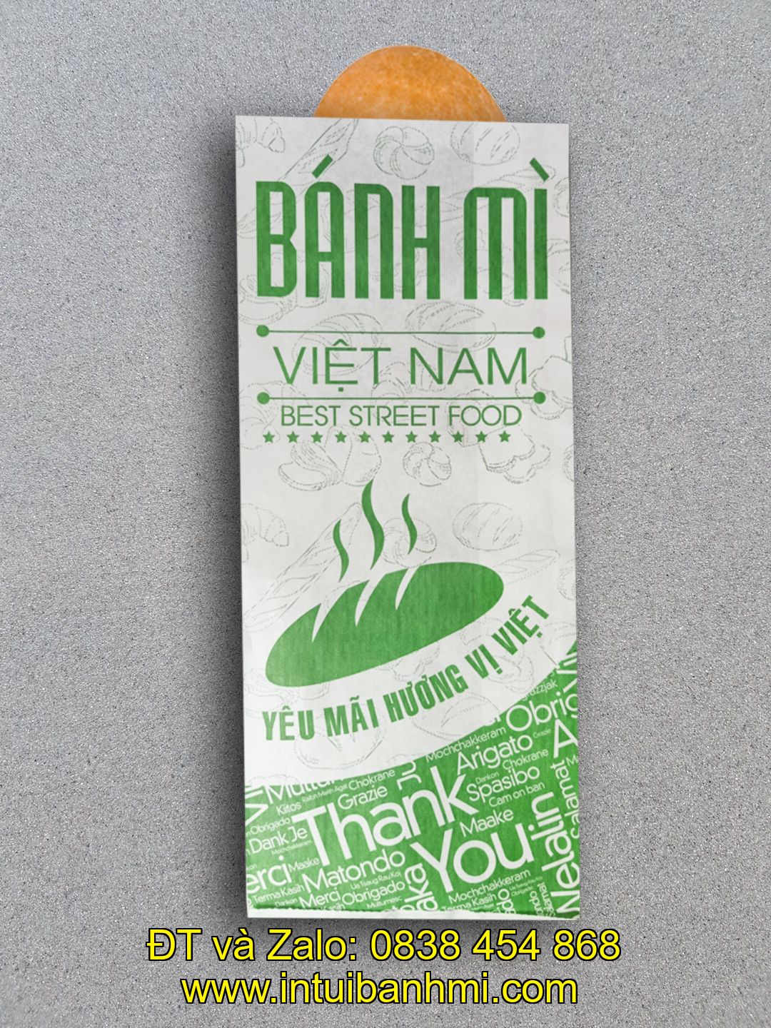 In túi bánh mì độc đáo, lôi cuốn tại quangbinh.intuibanhmi.com