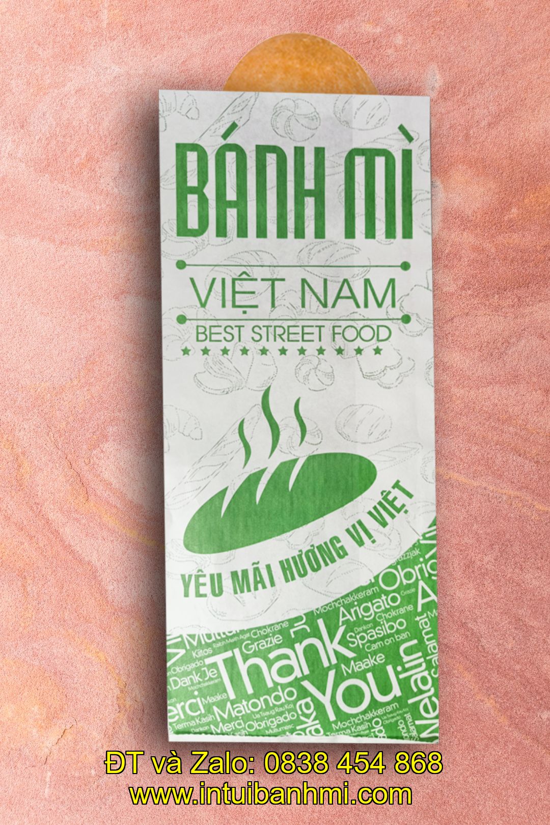 In túi giấy bánh mì giá cả hợp lý và chất lượng tại Hồ Chí Minh