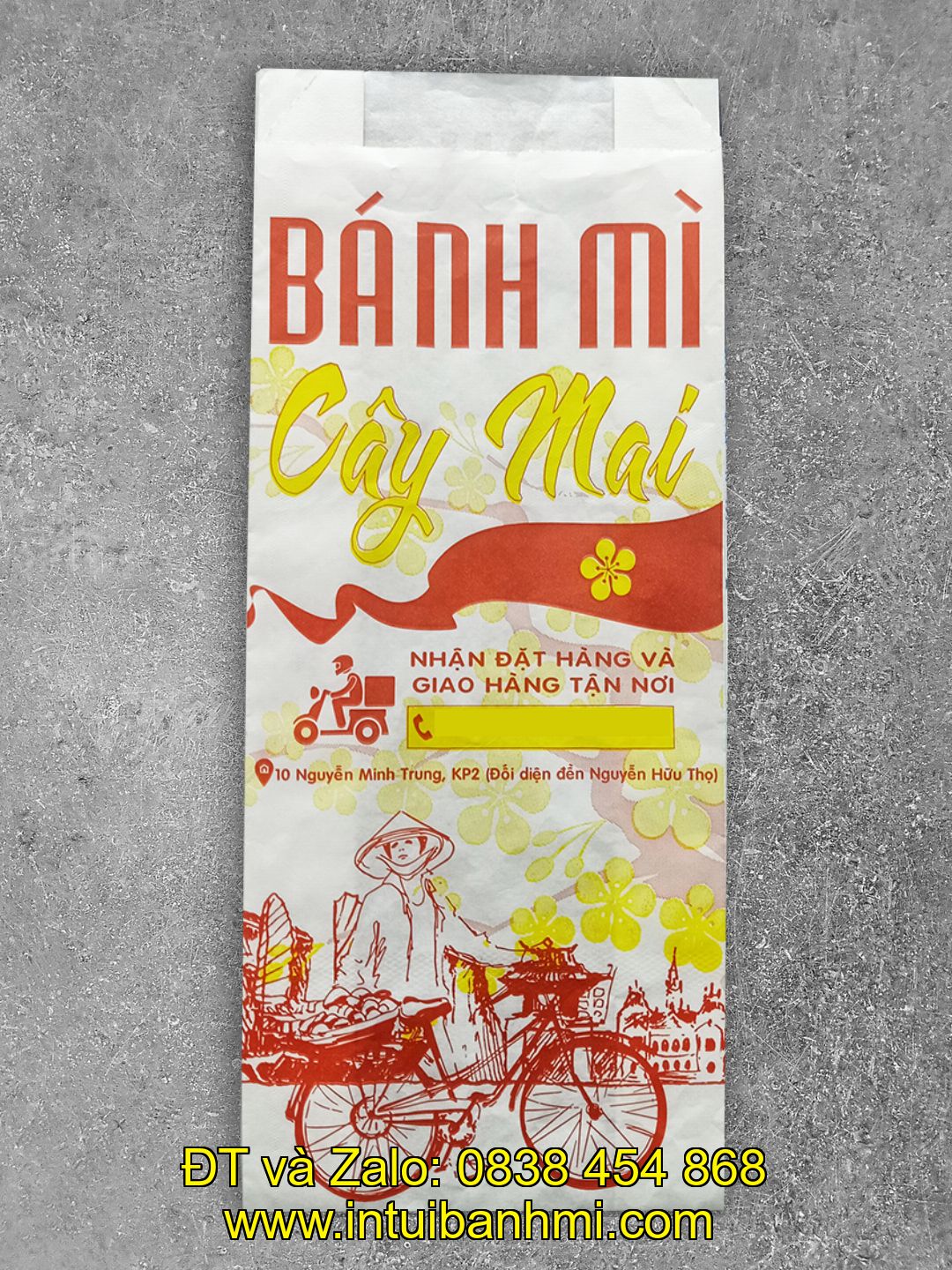 In túi giấy bánh mì theo ý thích