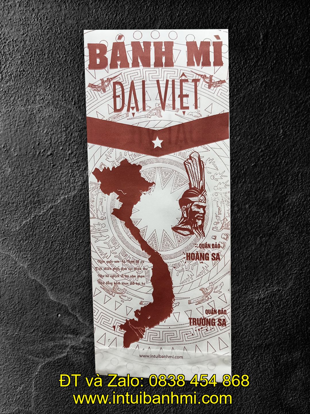 In túi giấy bánh mì theo ý thích