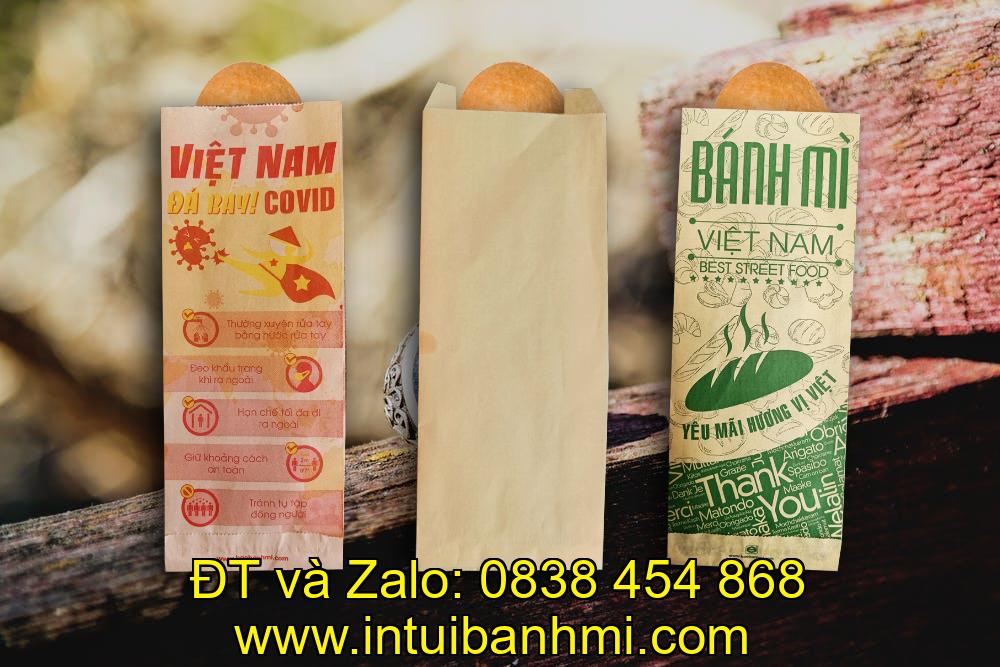 In túi giấy đựng bánh mì theo nhu cầu