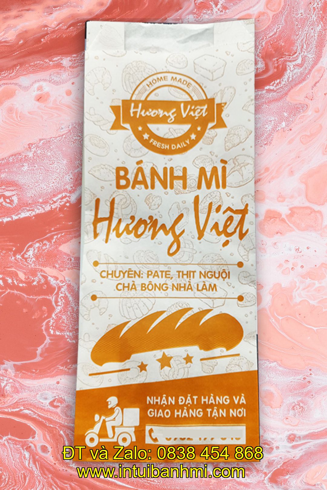 In túi giấy đựng bánh mì theo nhu cầu