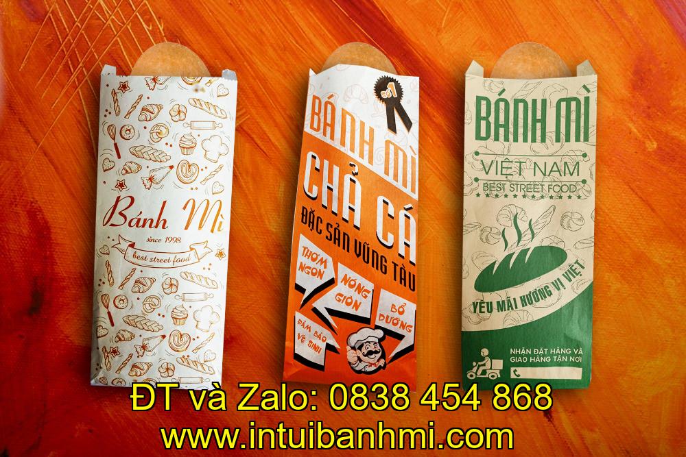 In túi giấy đựng bánh mì theo ý thích