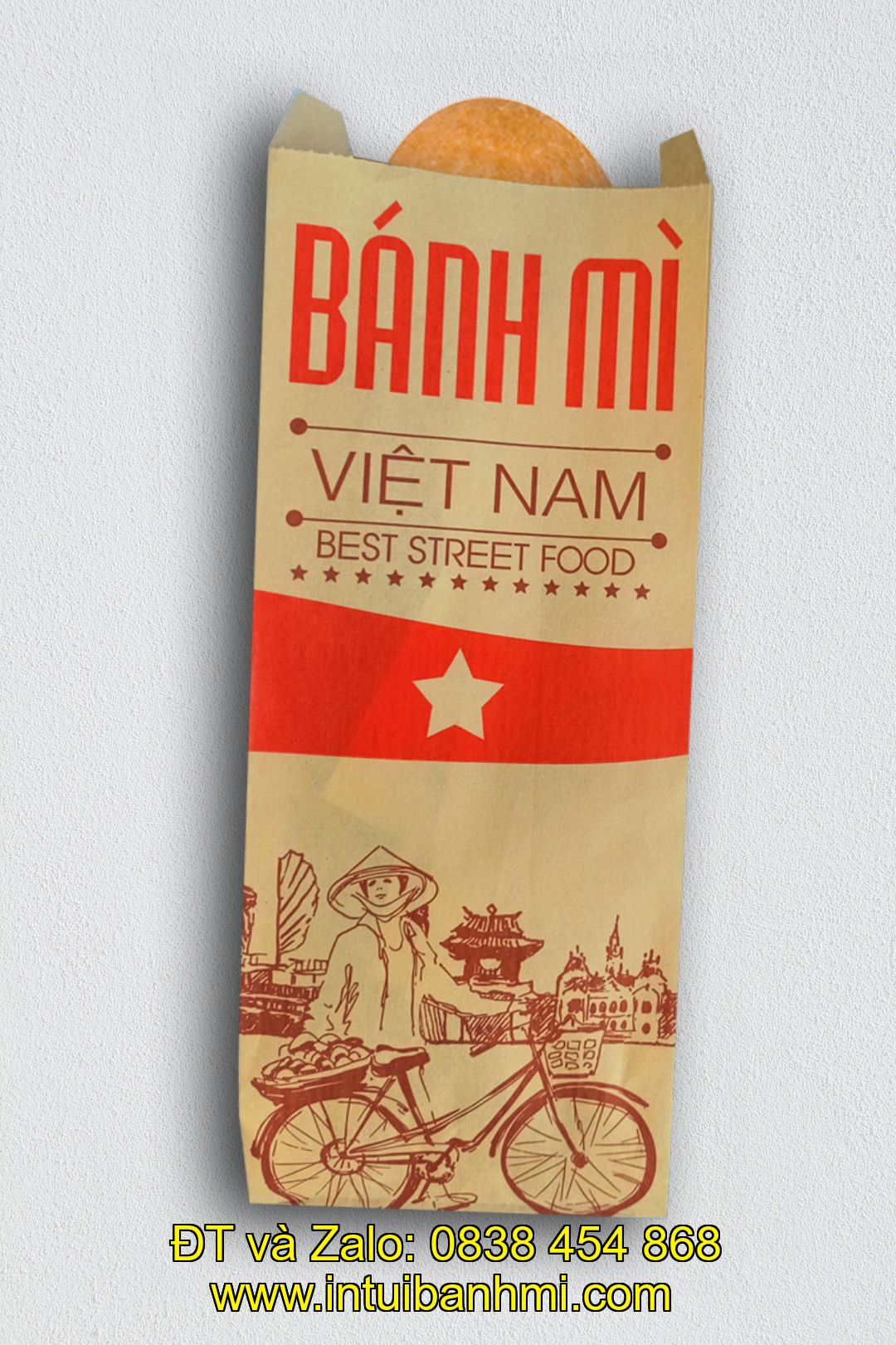 In túi giấy Kraft bánh mì nhanh chóng và chất lượng ở Đắk Lắk