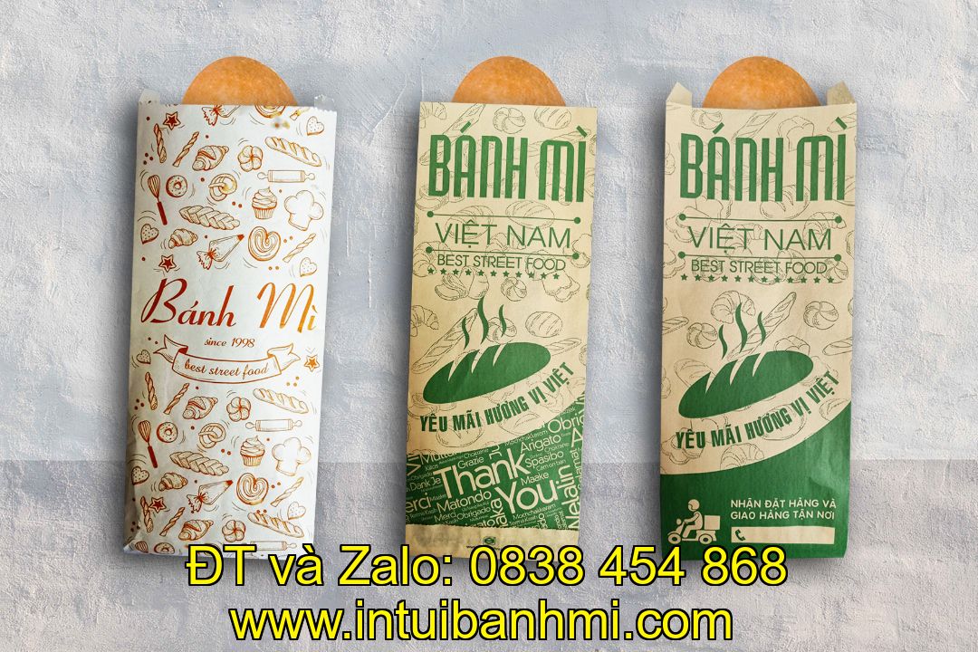 In túi giấy Kraft bánh mì nhanh và chất lượng ở Bình Định