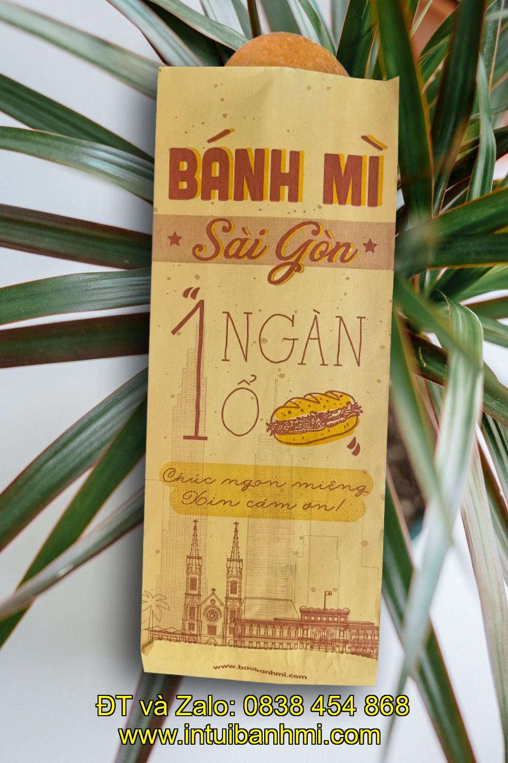 In túi làm bằng giấy Kraft bánh mì nhanh chóng và chất lượng ở An Giang