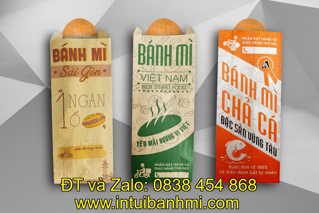 Kinh nghiệm in ấn túi làm bằng giấy đựng bánh mì