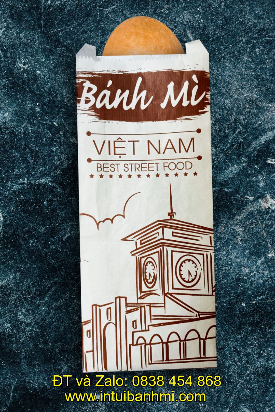 Một số chất liệu Túi làm bằng giấy gói bánh mì