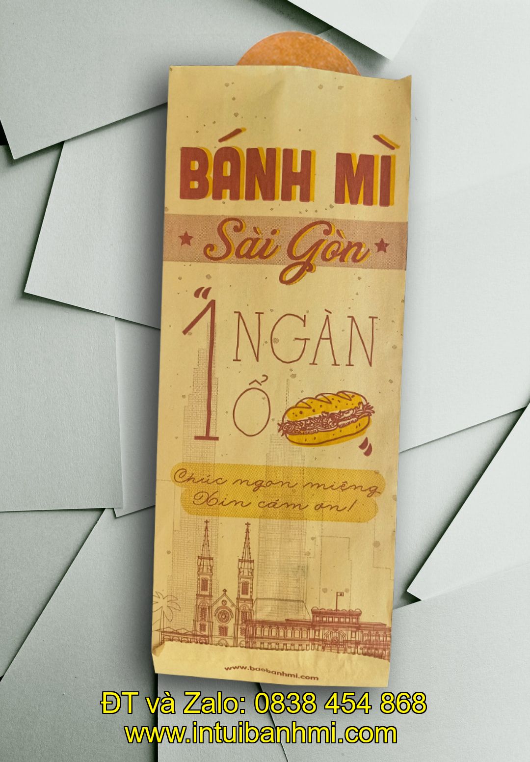 Một Số loại bao bì bánh mì đã làm