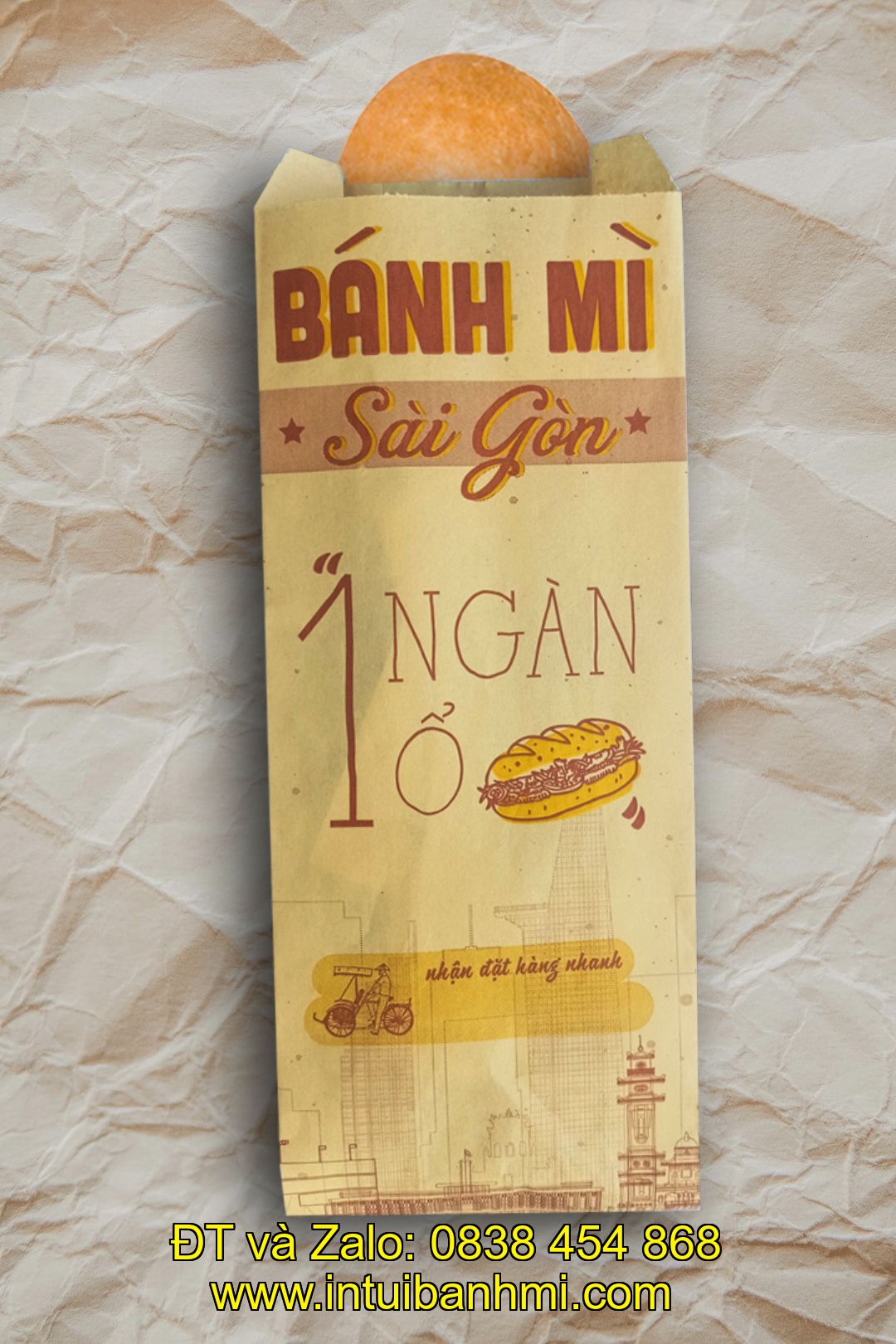 Một số loại Túi giấy đựng bánh mì